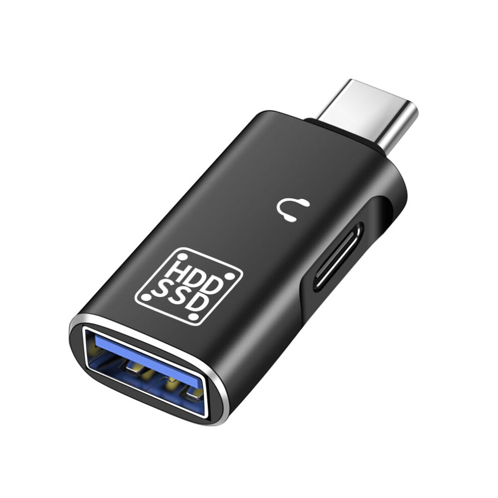 2In1 Usb C To Usb 3.0 Adapter With Headphone Jack, Speed Otg Splitter For Macbook And Iphone 9771547594949