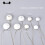 Dollhouse Building Supplies Silver 2Pcs 1