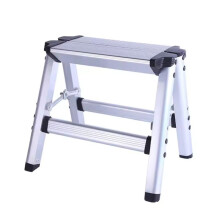 1-Stegs Pall Vikbar Stege Aluminiumlegering Fiskbensstege Förtjockad Stege Pall Bärbar Hem Utomhus Camping Pall