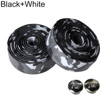 Soumake 2Pcs Cycling Road Bike Sports Bicycle Handlebar Rubber Tape Wrap With 2 Bar Plug Practical