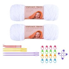 Chunky Yarn for Hand Knitting, Hand Woven Crochet Yarn In A Velvet Yarn Friendly And Soft Yarn