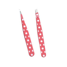2-Pack Stainless Steel Eyebrow Tweezers Set Lightweight Makeup Grooming Tools