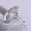 925 Sterling Silver Zirconia Band Ring Size 8 B56-default 1