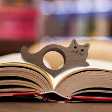 Segnalibro in legno per pollice, ergonomico, ideale per la lettura con una sola mano, portatile e pratico per un'esperienza di lettura senza sforzo.