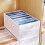 Foldable Wardrobe Clothes Organizer with Compartments – Space-Saving Closet Storage, Compatible with Standard Closets 1