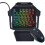 One Handed Gaming Keyboard and Mouse Combination Mini Wired RGB Backlit 1