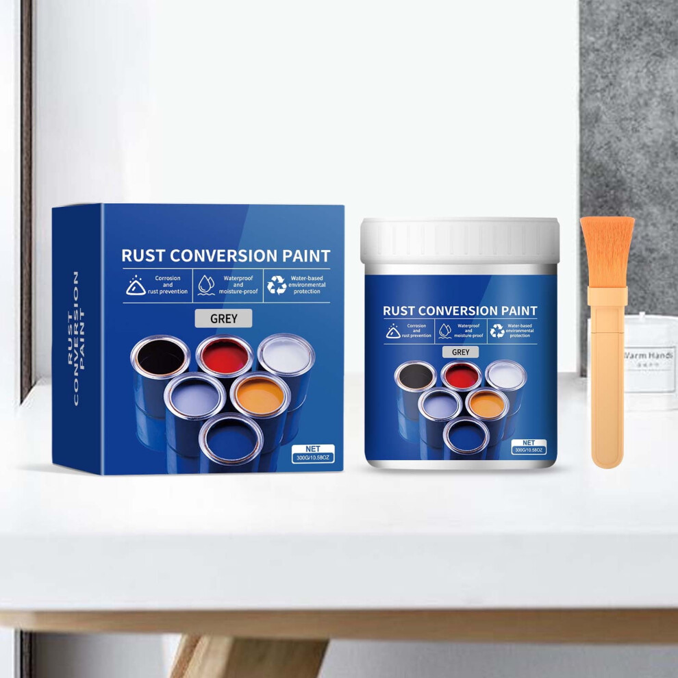 Weatherproof Rust Converter Paint, Water-Based, Compatible With Metal, Steel, Tiles Â 300G 9028731578774