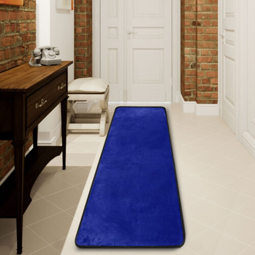 Navy Hallway Runner Rug Non-Slip Floor Mat 2 ft x 6 ft