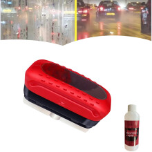 Car Glass Cleaner and Windshield Oil Film Remover with All in One Cleaning Brush for Long Lasting Clarity