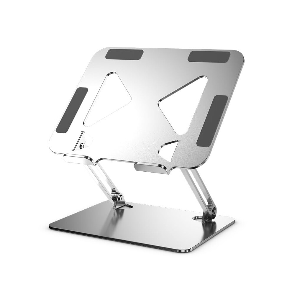 Adjustable Ergonomic Aluminum Laptop Stand For Desk With Foldable Ventilated Cooling Design 9092120214345