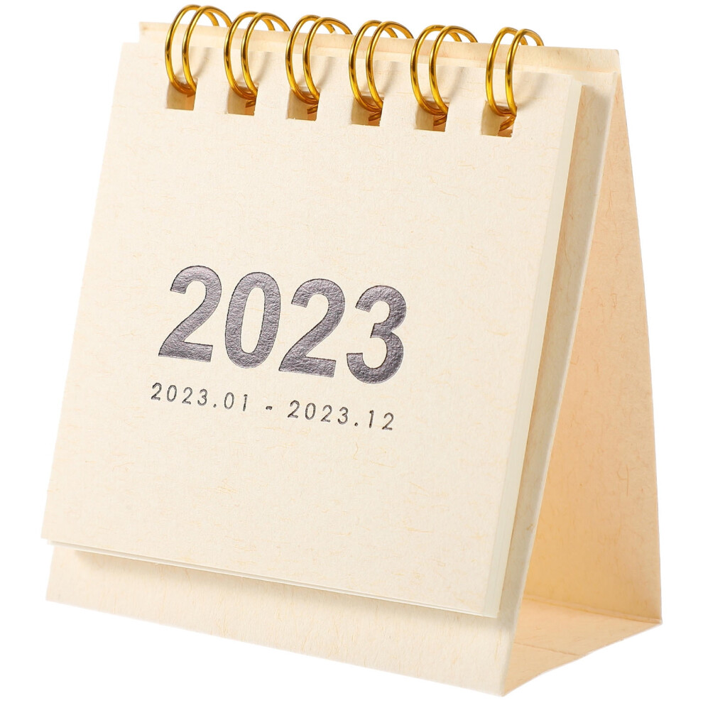 MLINS Convenient Standing Calendar Delicate Month Small Tabletop Calendars Student Woman White-image-OPC-PSSJPR2-NEW