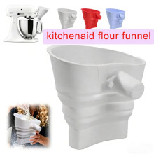Foldable Silicone Flour Funnel for KitchenAid Stand Mixer – Non-Stick, Dishwasher Safe, Heat-Resistant, Easy to Store