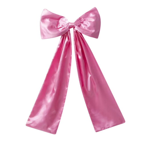 Extra Large Red Satin Bow Tree Topper 117 cm