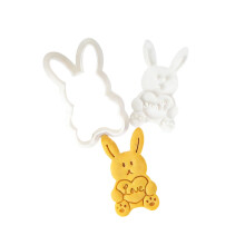Cartoon Animal Cookie Cutters Easy To Clean For-hug bunnys