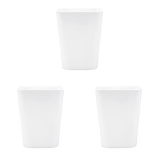 Trash Can, Small Trash Can for Bathroom, Square Trash Bin Wastebasket for Bathroom Bedroom Kitchen Countertop Under Sink (7.48x9.13 Inch)