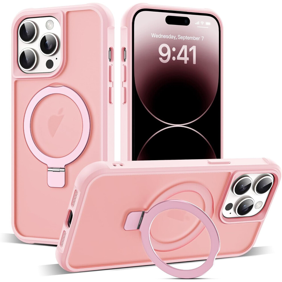 Iphone 14 Pro Case With Invisible Magnetic O-Ring Stand, Military-Grade Translucent, Compatible With Magsafe & Iphone 14 Pro 6.1" 9479868449992