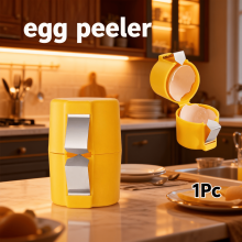 Egg Peeler & Cracker Tool 2.951.97", Stainless Steel, No-Mess Shell Opener – Fast, Easy for Meal Prep & Breakfast
