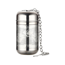 Small Loose Tea Strainers, Extra Fine 304 Stainless Steel Mesh Infuser with Slim Threaded Lid – Compatible with Home, Office & Tea House