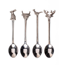 The Just Slate Company Country Animals Set of 4 Spoons