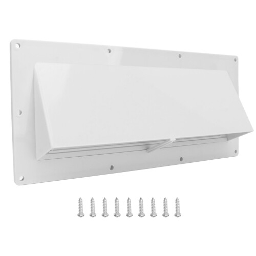 RV Exhaust Vent Cover White Impact Resistant with Lockable