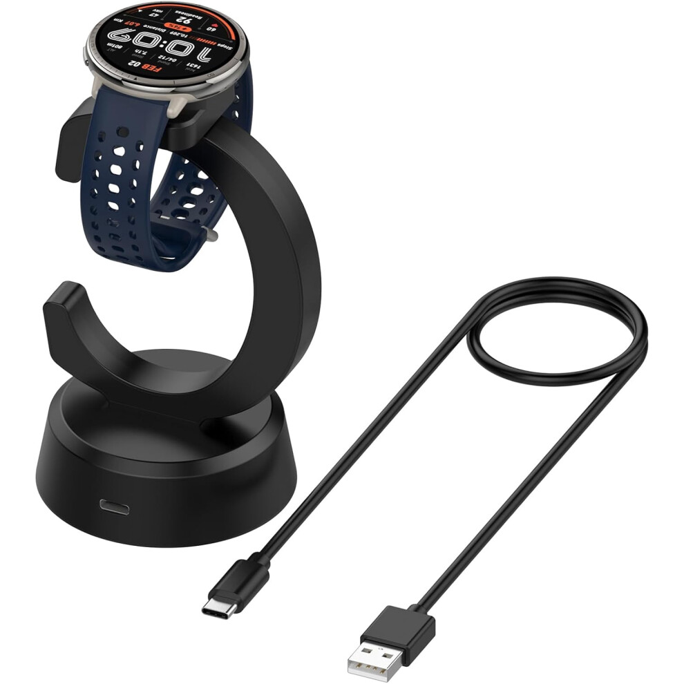 Smartwatch Charging Dock Compatible With Amazfit Bip 6/Active 2/Active 2 Square Â Upgraded Magnetic Stand + Usb-C Cable 9028731072715