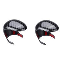 2X for CHR C-HR 16-19 Carbon Fiber Shift Knobs Shift Lever Gear Shift Decorate Cover Trim