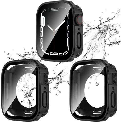 XiHAMA2-Pack2-σε-1 Αδιάβροχη θήκη συμβατή με Apple Watch SE, SE6/5/4 – Προφυλακτήρας υπολογιστή +