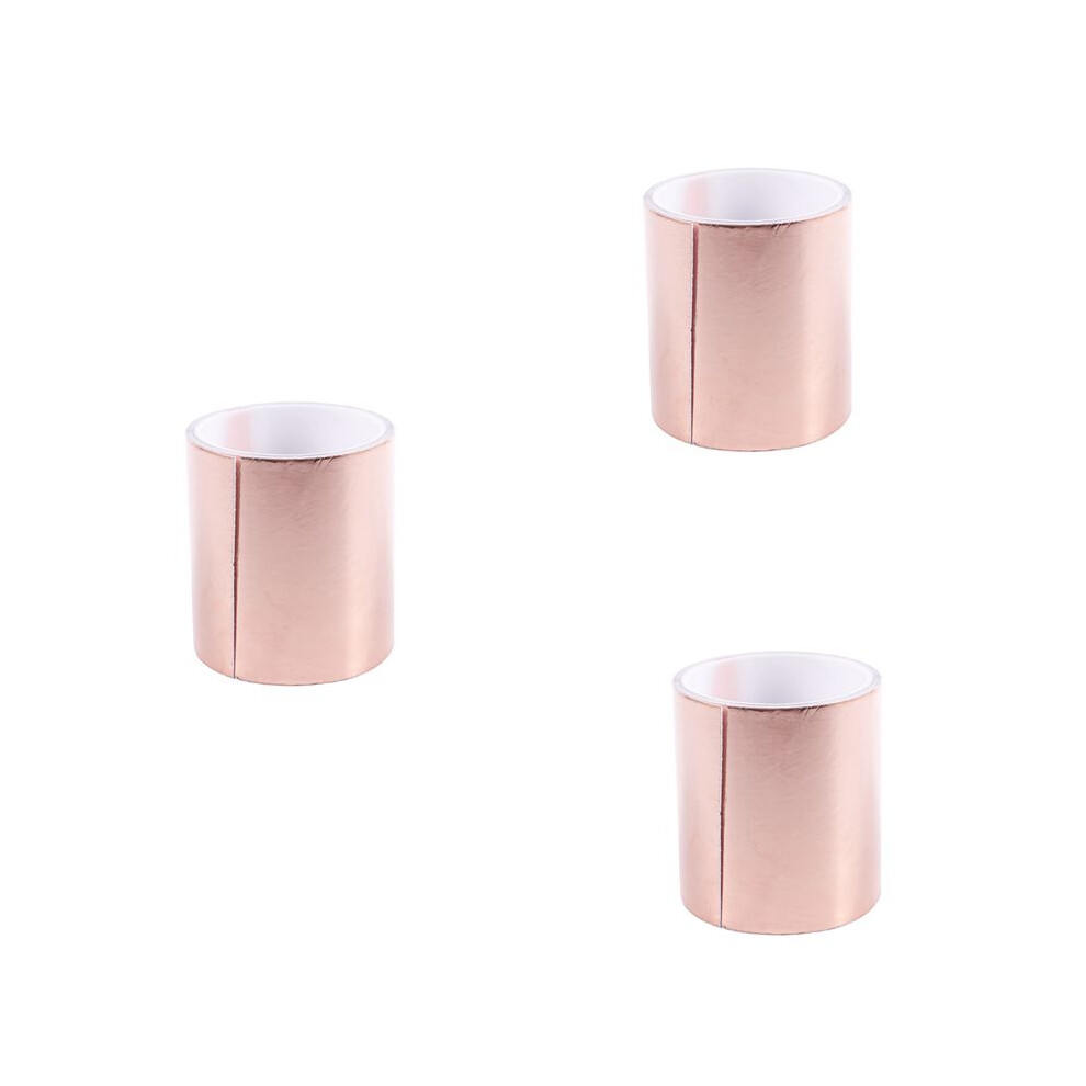 3Pcs 100Mmx5m Pure Copper Roll Emi Conductive Guitar Shielding Ribbon 6032837192362