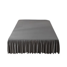 Queen Solid Color Bed Sheet 80"x60", 18" Drop, Non-Slip Elastic Hem, Wrinkle-Resistant Polyester – Underbed Storage Cover