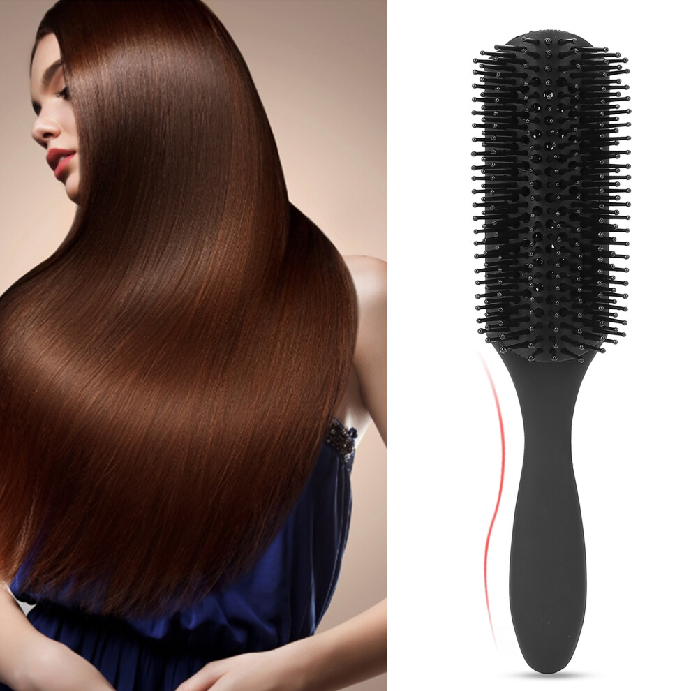 Professional Detangling Hair Brush ABS Silicone Portable for Home & Salon Use