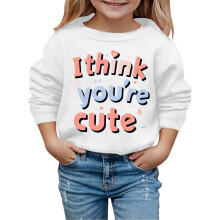 Sudaderas con capucha infantiles estampadas, modernas e interesantes, para otoño e invierno, ideales para el Día de San Valentín.
