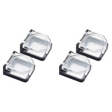 4x Power Push Button Cover,Waterproof and Collision Resistant, Safety Protector for 25mm Mounting Hole A