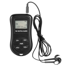 Radio stereo LCD portabil, 60-108MHz, ecran de 1,15"