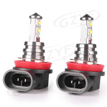 BFY H11/H8/H9 LED mistlampen, 6000K wit, 20W, niet-polariteit, 360 verlichting, 2 stuks, 12V, compatibel met auto's/vrachtwagens/SUV's