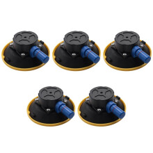5Stück 4.5 Zoll Konkaver Vakuum Saugnapf 152,4 mm Hochleistungs Hand Pumpen Saugnapf mit Gewinde Bolzen