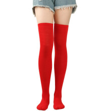Womens Long Socks Pure Color Socks Thigh High Socks Over The Knee Socks Festival Christmas