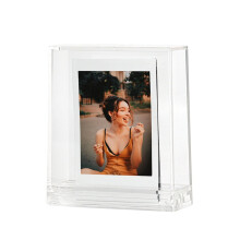 Minimalists Square Photo Frame Stand Your Photos with Clear for 3inch/SQ Pictures,Suitable for Exhibition