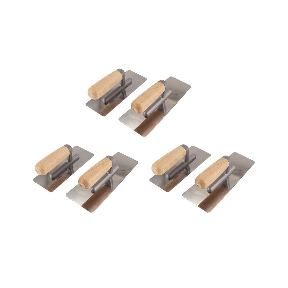 6 Pieces Stainless Steel Venetian Plaster Trowel, Paint & Plaster Trowel Sets Paint Plastering Finishing Hand Tools 6032687717388