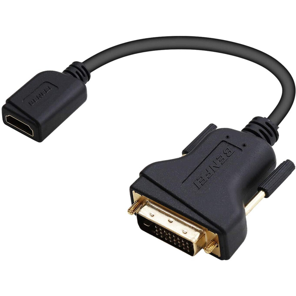 Dvi To Hdmi, Bidirectional Dvi (Dvi-D) To Hdmi Male To Female Adapter With -Plated Cord,3Pack Gold 9479868931299