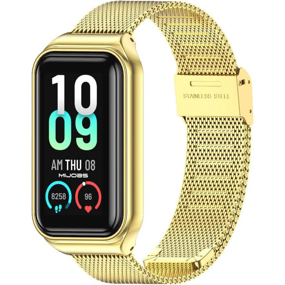 Strap For Compatible With Amazfit Band 7 Metal Replacement Strap Wristband Watch Strap Compatible With Amazfit 7 Fitness Tracker Smartwatch 9028731717586