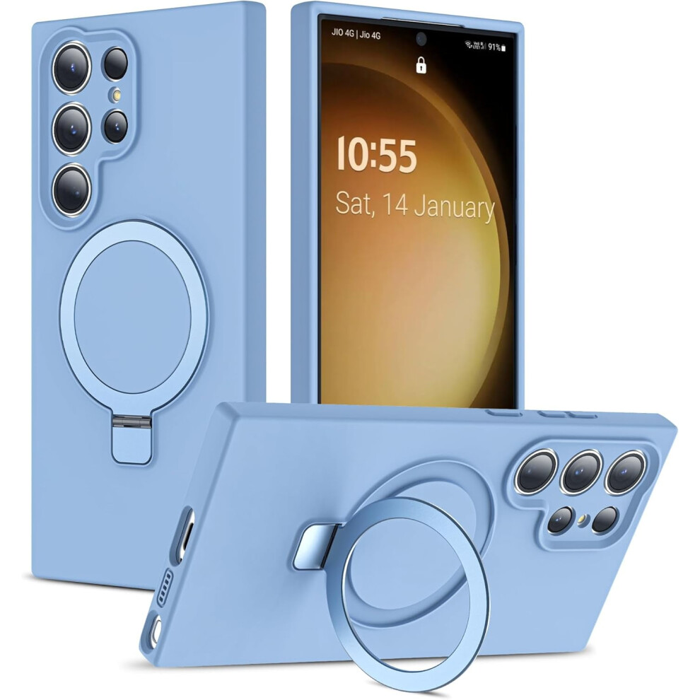 Compatible With Samsung Galaxy S24 Ultra Case: Magnetic Invisible Ring Stand, Magsafe-Compatible, Military-Grade Drop Protection 9028731717166