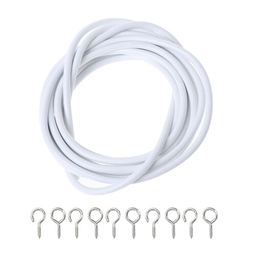 Net Hang for 3m Curtain Wire Window Cord Cable String Set With 5 Fish Eyes 5 Hoo