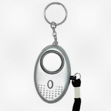 (Silver) Personal Emergency Alarm with 130db Sound - Approved by Law Enforcement for Safety in Panic Situations and Attacks