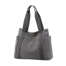 Sac fourre-tout en toile pour femme, grand format, résistant et spacieux, idéal pour les voyages, le travail, l'école et le shopping. Léger et