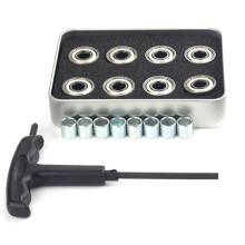16PCS 608Z Steel Bearings for Roller Skates Skateboard Wheels High Speed Bearings Skating Upgraded Accessories
