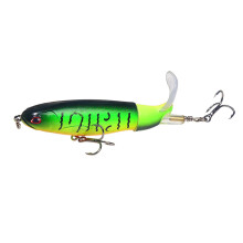 DAMAI 8-teiliges Bassangel-Köderset – Schwimmender Popper mit rotierendem Schwanz, 3D-Minnow-Köder, Drillinge, geeignet für Süß- und Salzwasser