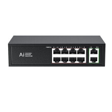 POE 100Mbps Ethernet POE Splitter IEEE 802.3af/At for IP Camera Wireless AP Wifi Router US Plug 10
