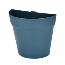 Vægmonterede plastik havepotter til indendørs og udendørs balkon, blå