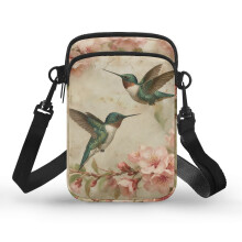 Genți crossbody cu flori Hummingbirds, la modă, ușoare, pentru utilizare zilnică în aer liber, călătorii în aer liber, de vacanță