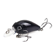 (7)Fishing Lure, 2 Pcs Plastic Hard Bait Fishing Hooks 3D Artificial Fish Lures, Wobbler Artificial Bait Lures 4.5cm